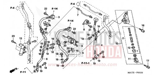 ZWEITER HAUPTZYLINDER CBR1100XX5 de 2005